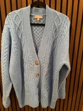 J.Crew - Wool Blend - Cardigan - Light Blue - Sz. L