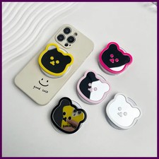 Cute Bear Mirror Magnetic Socket Grip Phone Holder For Magsafe IPhone Mac