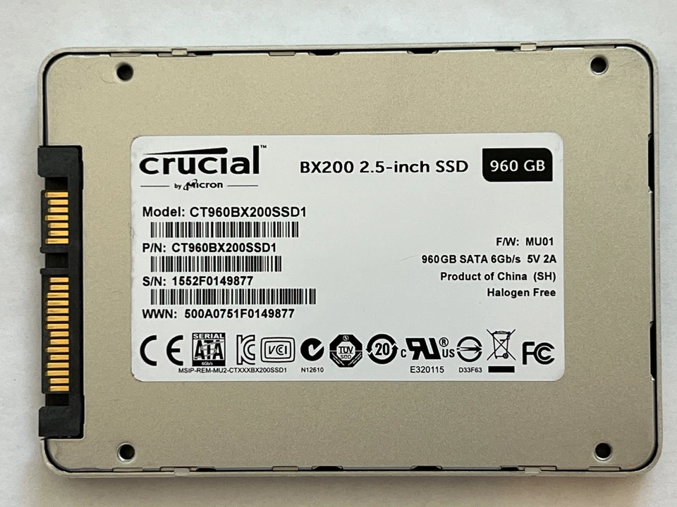 CRUCIAL BX200 960GB SATA 6GB/s SSD CT960BX200SSD1 - Image 4 of 4