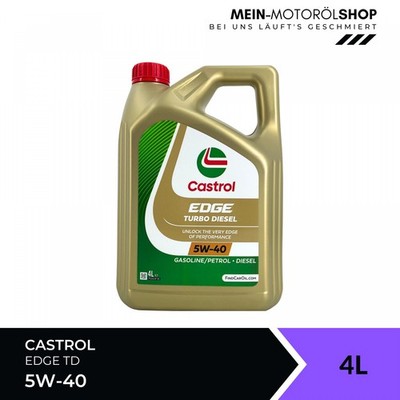 Castrol Edge TD 5W-40 VW Renault MB 229.51 229.31 API SN Motoröl 4 Liter
