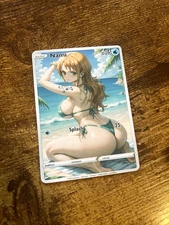 Beautiful Waifu Card - Nami Swim - Goddess ACG Custom DIY Fan Art Card