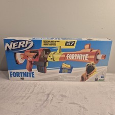 Nerf Fortnite HR Dart Blaster Ruff Wrap Design 6-Dart Elite Clip Fire Gun Play
