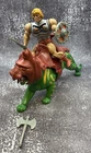 Vintage Original He-Man With Weapons And Battle Armor And Complete Battle Cat