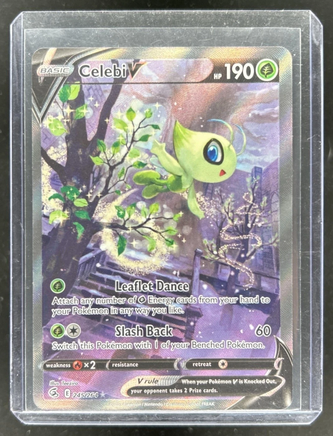 2021 Pokemon SWSH Fusion Strike Celebi V #245/264