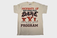 D.A.R.E. Mens DARE Property Of Snow Springs Police XXL Program Shirt New L, XL