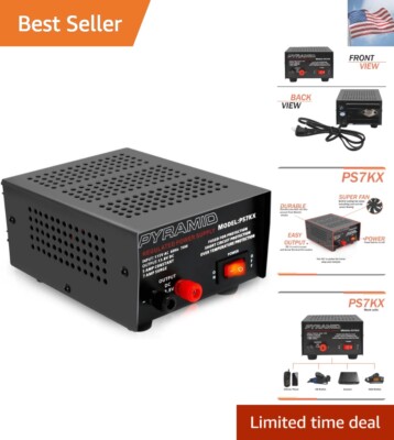 Universal Compact Bench Power Supply - 5 Amp Linear Regulated Home Lab Bencht...