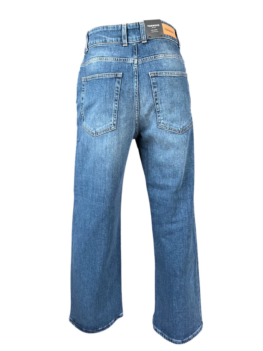 TOMWOOD ルーズデニムパンツ ブルー　W27 L30 TOMWOOD ルーズデニムパンツ ブルー W27 L30 - メルカリ