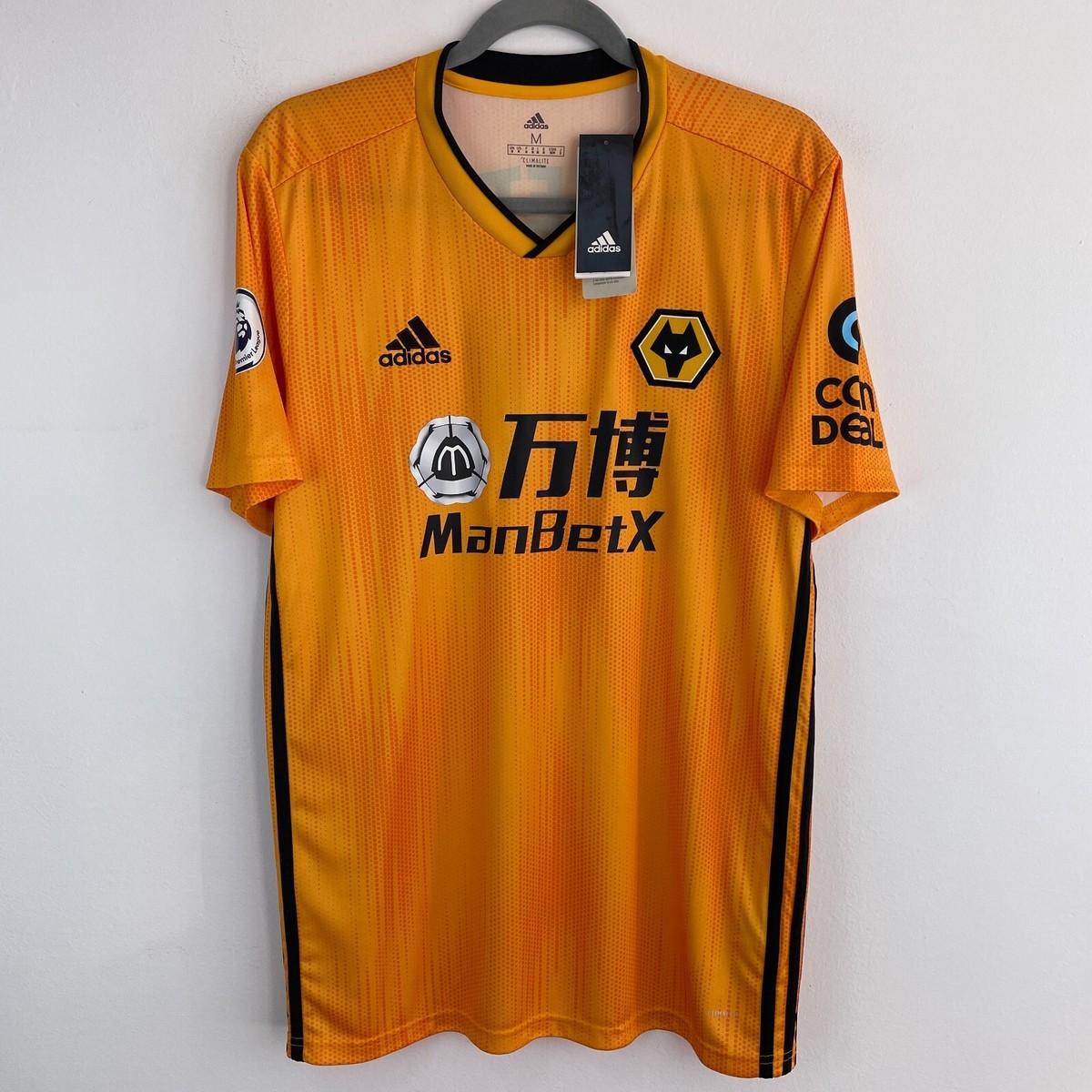 Wolverhampton 2019/2020 Adidas Home Shirt Soccer Jersey Size