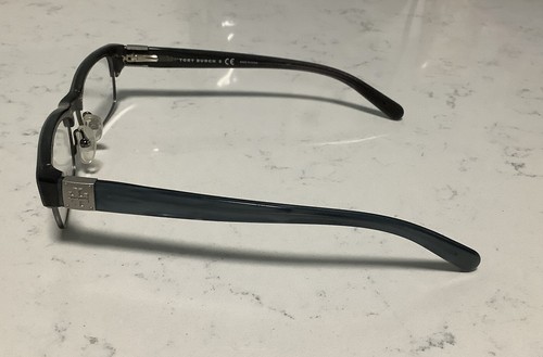 TORY BURCH TY2018 982 Eyeglasses Frame 49-17-135 Blue Teal Marble/Gunmetal NWOT - Bild 4 von 10