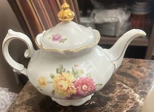 Winterling Röslau Bavaria, German porcelain Floral Tea Pot