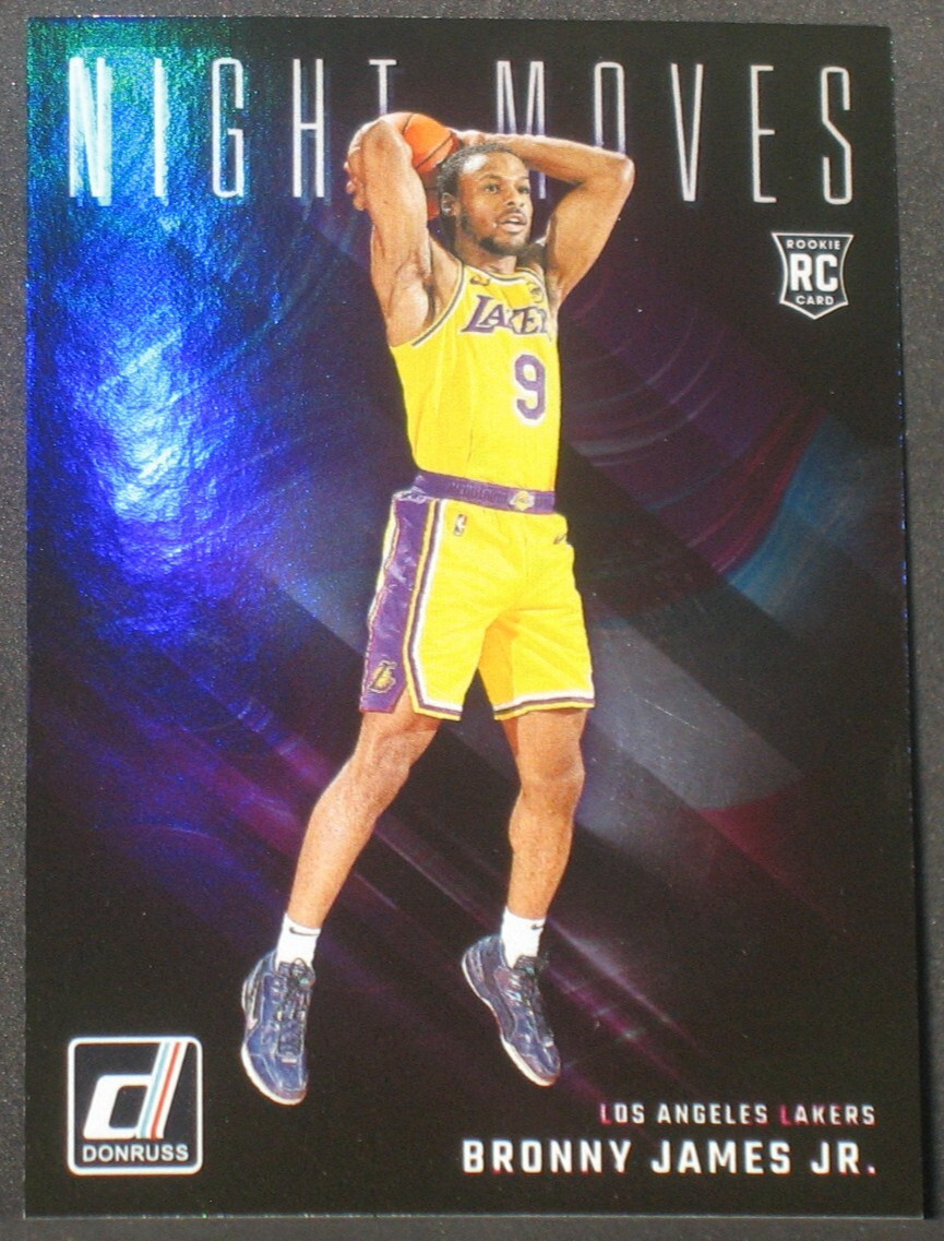 Bronny James 2024-25 Panini Donruss Night Moves Rookie #14 Los Angeles Lakers