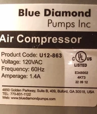 Blue Diamond ET80 pump rebuild parts