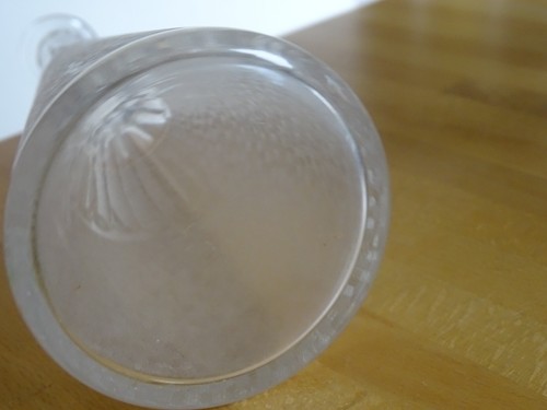 SAINT LOUIS CRISTAL ANCIENNE CARAFE A LIQUEUR ART NOUVEAU MODELE DECOR GIVRE OR - Picture 8 of 10