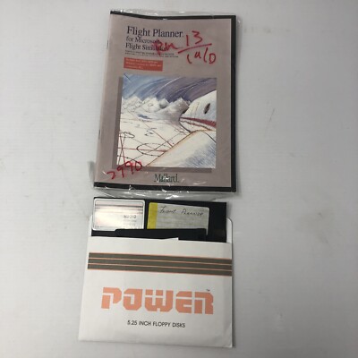 MALLARD FLIGHT PLANNER FOR MIC FLIGHT SIMULATOR FLOPPY DISKS 1991 - PREOWNED