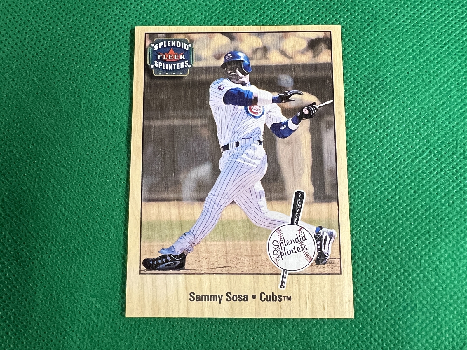 2003 Fleer Splendid Splinters Wood #5 Sammy Sosa Chicago Cubs | eBay