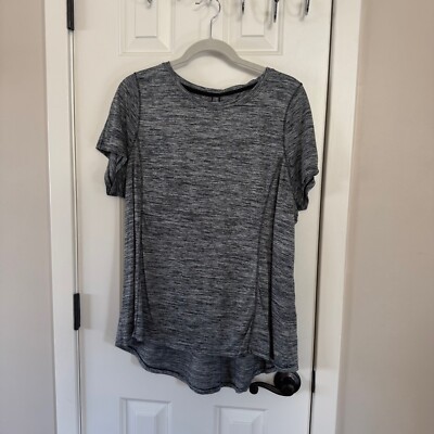 Avia Womens Plus Grey Athletic Active Shirt Top Size XXL 2X 20 E3
