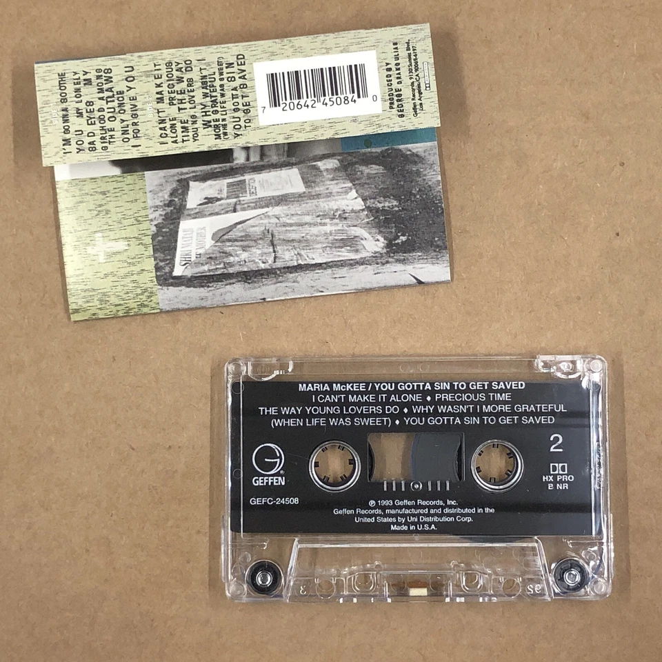 Кассетная лента MARIA MCKEE 90-е рок-фолк YOU GOTTA SIN TO GET SAVE LONE JUSTICE - Изображение 3 из 4