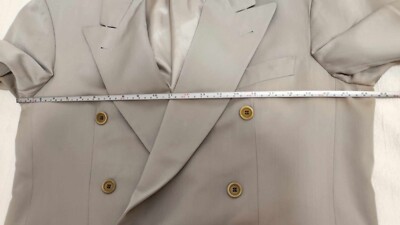 CERRUTI 1881 BOSS HUGO BOSS MEN'S BLAZER SILK WOOL BEIGE SZ 50