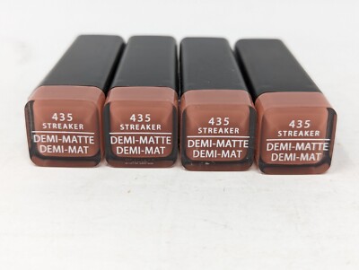 Covergirl Exhibitionist Demi-Matte Cream Lipstick #435 STREAKER-Lot of 4