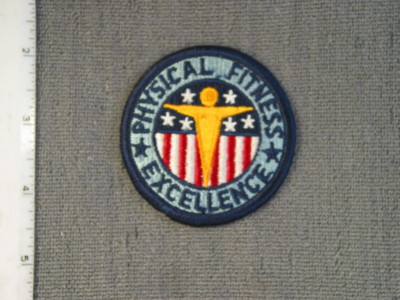 1986 issue Physical Fitness - Excellence Patch & used n Barry Stein's Book, new 