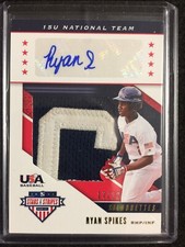 2019 USA Stars & Stripes 15U Ryan Spikes 17/22 Auto-Jersey #USA-BU