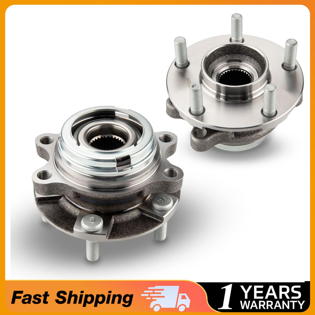 Pair 513296 Front Wheel Hub Bearing for Nissan Altima Maxima