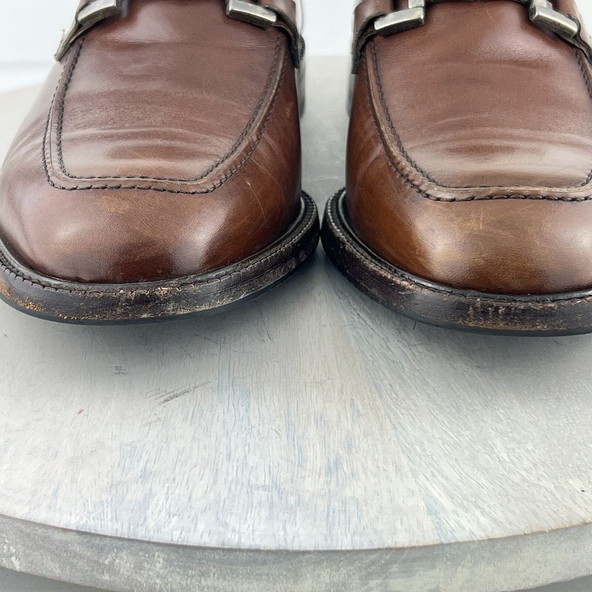 Floresheim Imperial Moc Toe Bit Brown Loafer Men Shoes Size 10 EEE Made In Italy Floresheim Imperial Moc Toe Bit Brown Loafer Men Shoes Size  main image 3