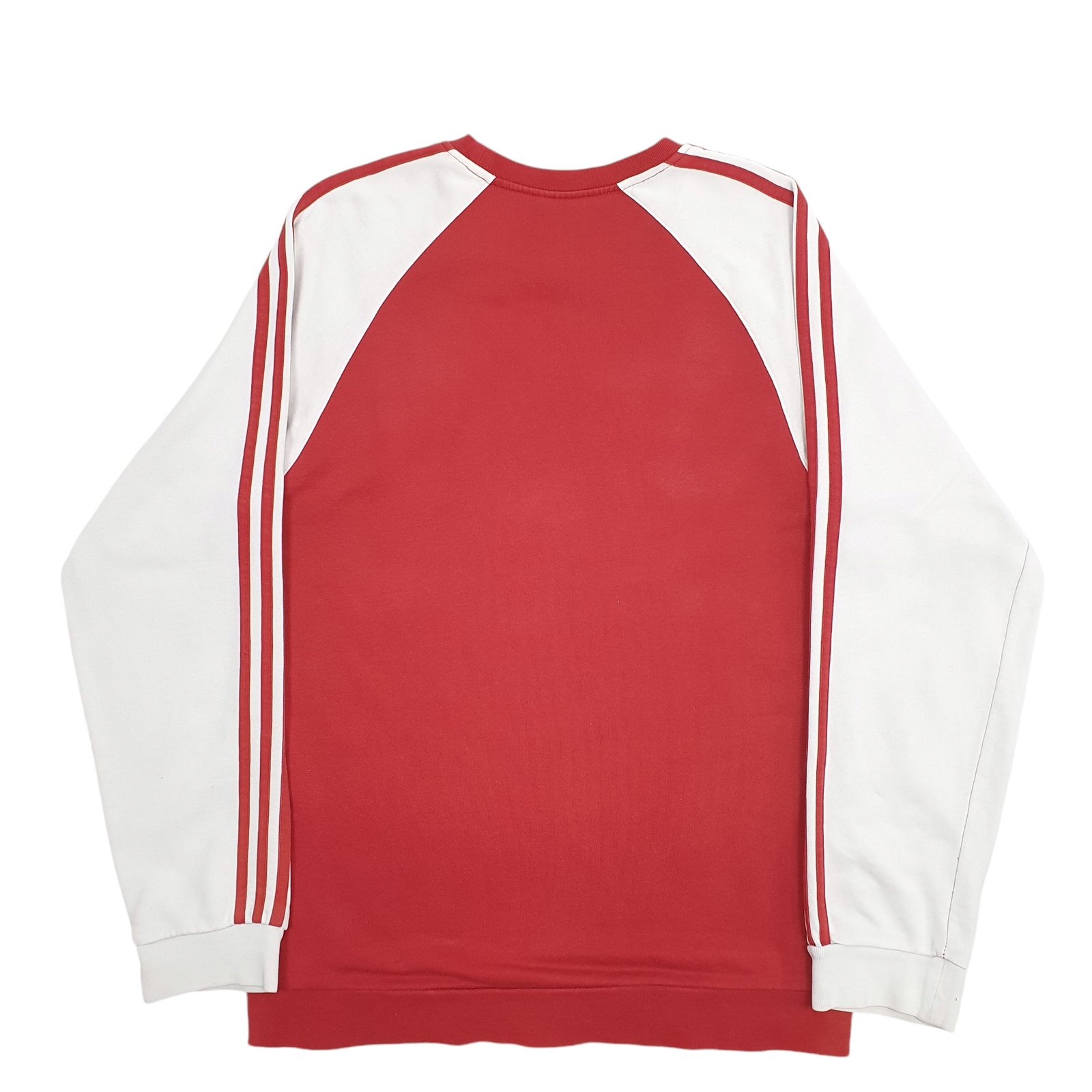ADIDAS Crewneck Three Stripe Jumper Sweatshirt Mens S image 3