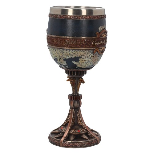 Game of Thrones Nemesis Now Seven Kingdoms Goblet 17.5cm Bronze, Resin w/Stainle - Picture 3 of 6