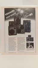 CHRIS SQUIRE OF YES SUNN AMPLIFIERS  1979 ORIGINAL- PRINT AD  a8