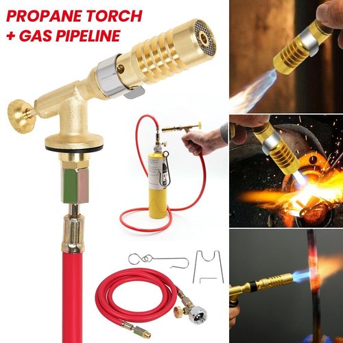 Mapp Gas Plumbing Welding Kit Turbo Burner Torch Propane Soldering Brazing Set - Picture 6 of 10