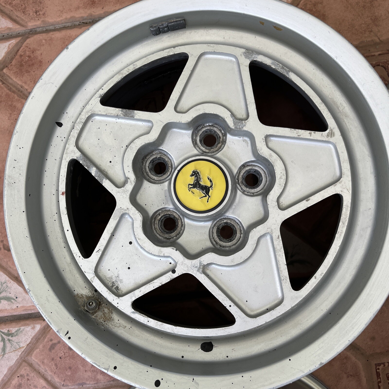 Ferrari Speedline Wheels Set 180 TR 390 Metric GAlSi7 T4 117272 E 535 Used