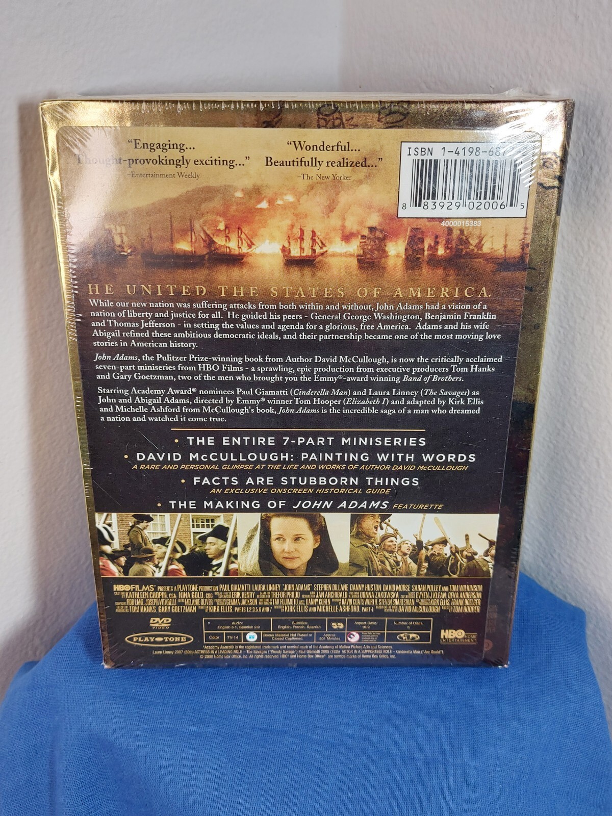 John Adams HBO Mini-Series 3-Disc DVD Set 2008 Paul Giamatti *Brand New ...