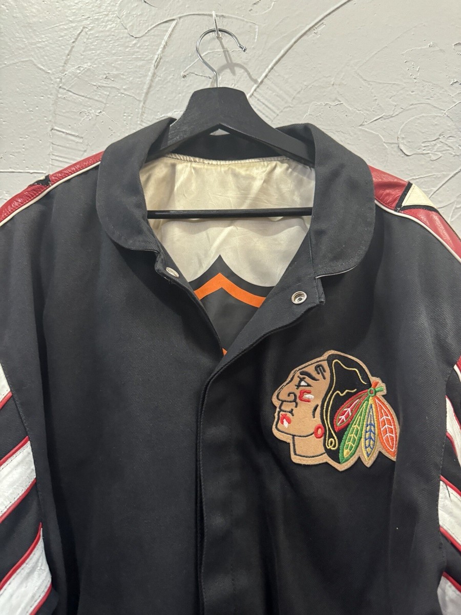 Vintage 90s RARE Jeff Hamilton NHL Chicago Blackhawks Reversible