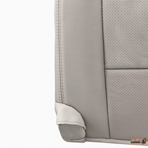 2013 2014 Lincoln Navigator Driver Bottom Perforated Leather Seat Cover In Gray - Picture 8 of 8