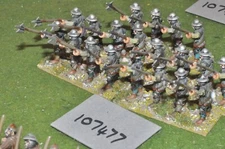 25mm medieval / english - halberd 20 figs - (107477)