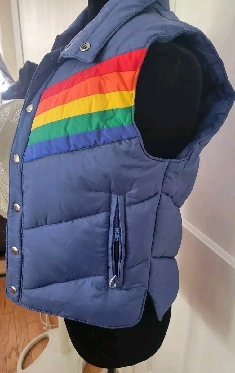 Vintage Sergio Valente Rainbow Sweater Vest 70s Disco That 70s