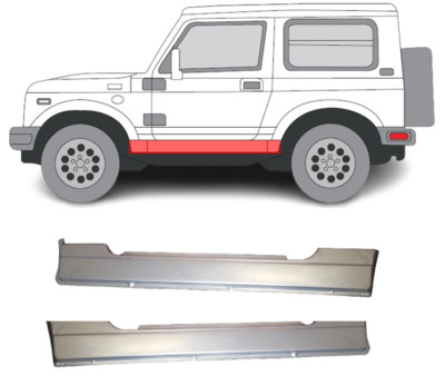Für Suzuki Samurai 1981- Voll Schweller Reparaturblech Satz/ L+R