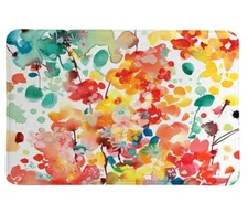 Laural Home Thrive Memory Foam Bath Rug Multicolor Floral 20in x 30in