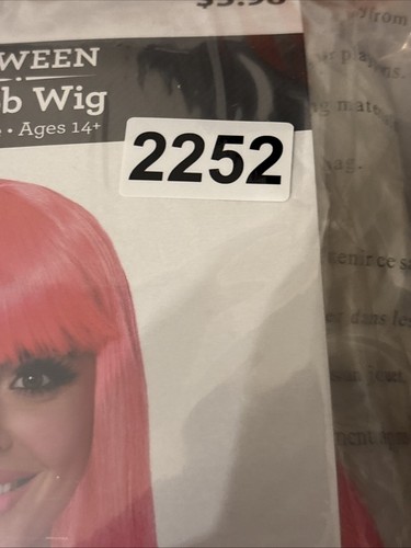Costume Wig Lot Purple Bob Pink And Platinum Long Hair Halloween Dress Up - Picture 8 of 8