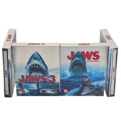 Jaws 3 + Revenge Pack 2 X Steelbooks Metal Auffang- Begrenzte 2000 Ex 4K Ultra