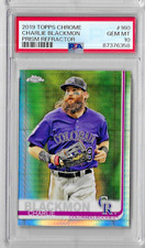 2019 Topps Chrome Charlie Blackmon Prism Refractor PSA 10