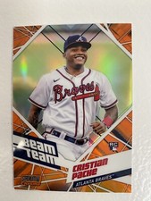 2021 Christian Pache Stadium Club Chrome Beam Team Orange Ref. 12/25 Rookie Card