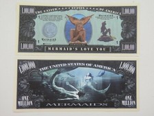 Meerjungfrauen Love You ~ Mythologischer ~ Ein Million Dollar Neuheit Bill