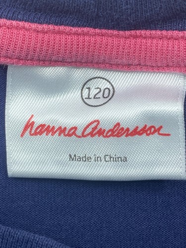 Lot of 2 Girls Size 7Hanna Andersson Navy Long Sleeve Top Crown Ivy Tan Jeggings - Picture 3 of 11