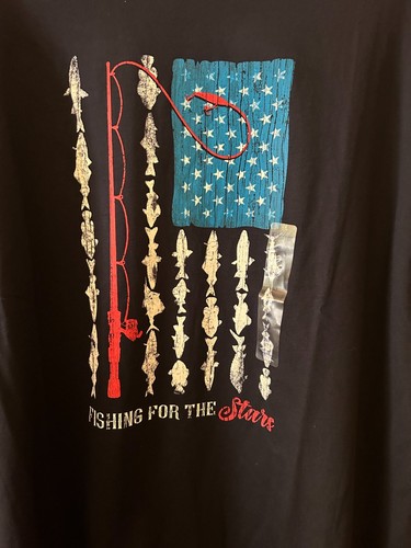 Caribbean Men's Short-Sleeve Tee, Size-XLT, Fishing, Tropical, Big/ Tall, NWT - Picture 3 of 4