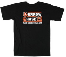 Joe Burrow Jamarr Chase Cincinnati Bengals 2023 Long Short Sleeve T-Shirt