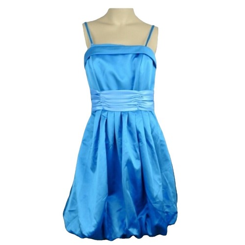 JJs House Dusty Blue Bridesmaid Size 10, High-Low, Flowy Dress | eBay