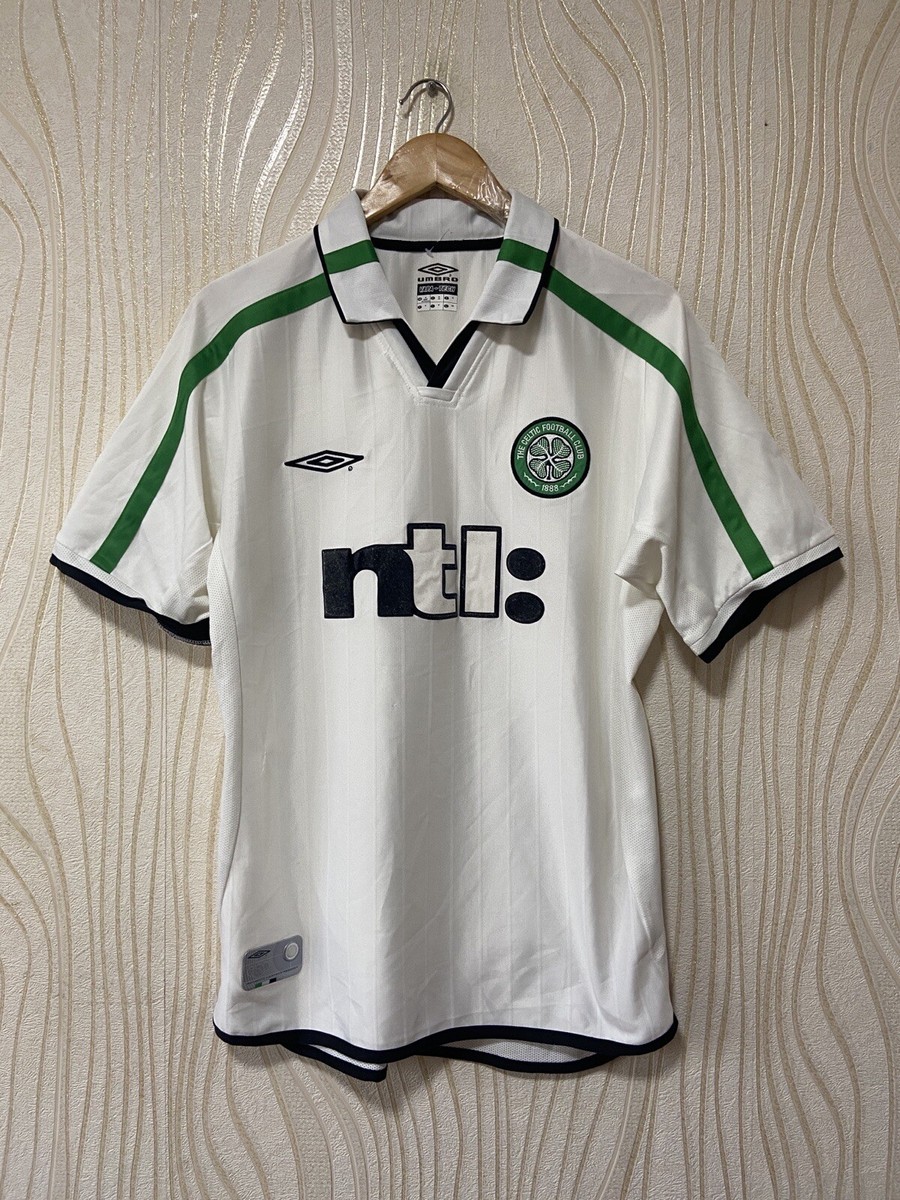 CELTIC 2001 2002 AWAY FOOTBALL SHIRT SOCCER JERSEY UMBRO sz M MEN