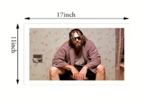 The Big Lebowski: Funny Bathroom Wall Canvas 11" x 17" Print!